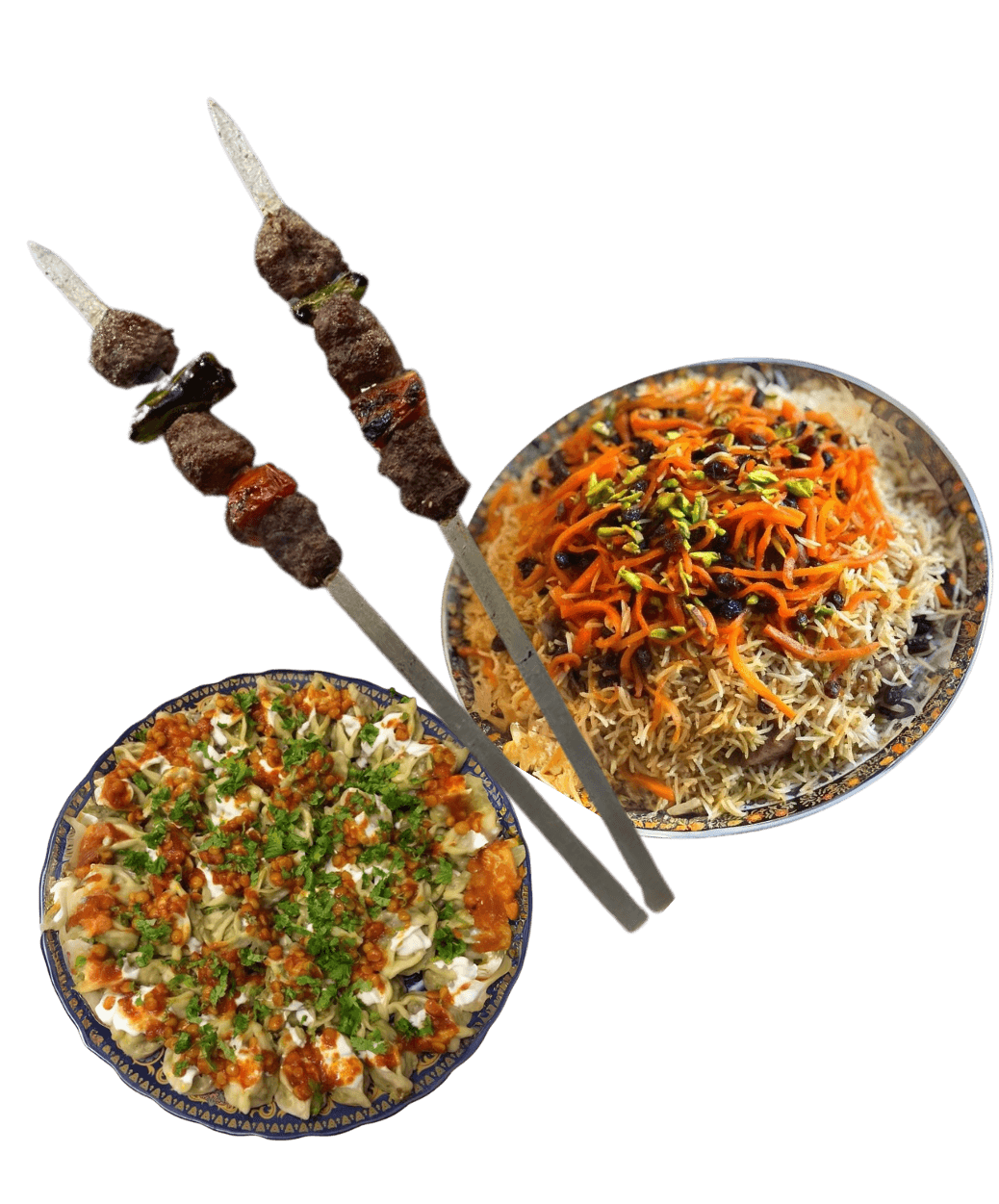 Authentic Afghan Cuisine - Kabobs, Qabili Palaw, and Mantu